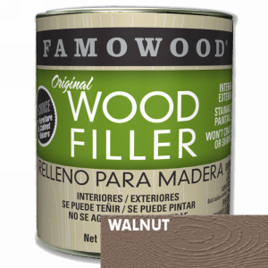 FamoWood 36021142 Wood Filler, Solvent Based, Walnut, 23 oz