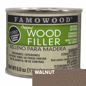 Walnut Solvent Based Wood Filler 6 oz FamoWood 36141142