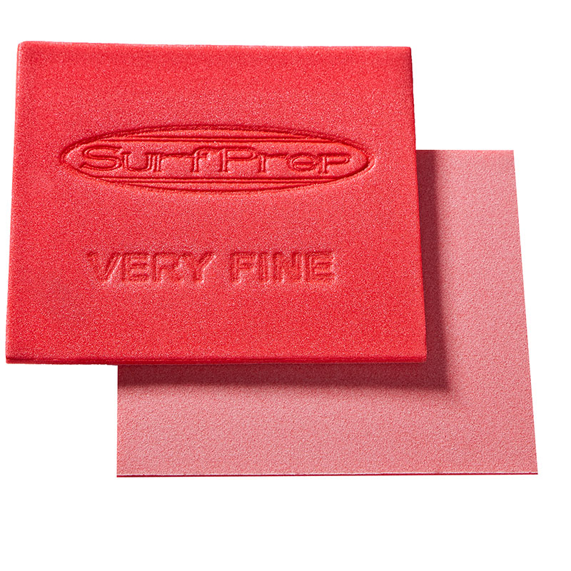 5-1/2" X 4-1/2" Foam Red Hand Pad 5mm Very Fine SurfPrep SPFP-VF-20