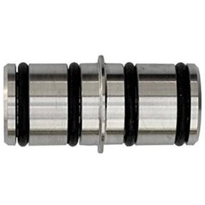 Round Track Connector Satin Nickel Knape and Vogt SS-RR-C