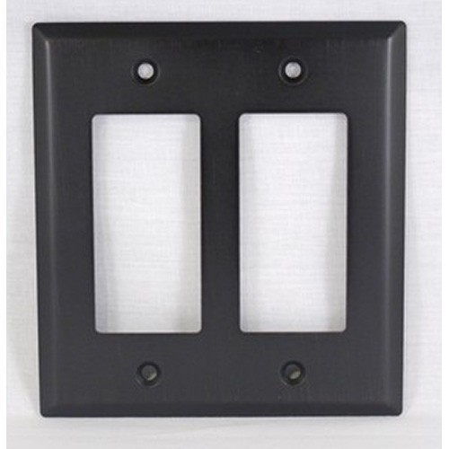 WE Preferred SZBH18-ORB, Double Rocker/Decorator Plate, Oil-Rubbed Bronze, Builders Hardware Collection
