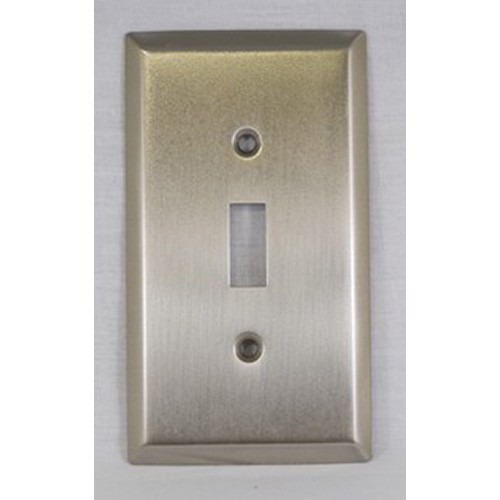 WE Preferred SZBH9-SN, Single Switch Plate, Satin Nickel, Builders Hardware Collection