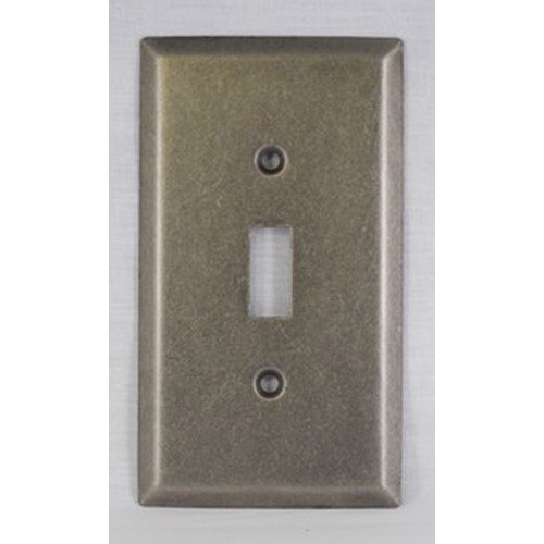 WE Preferred SZBH9-WN, Single Switch Plate, Weathered Nickel, Builders Hardware Collection