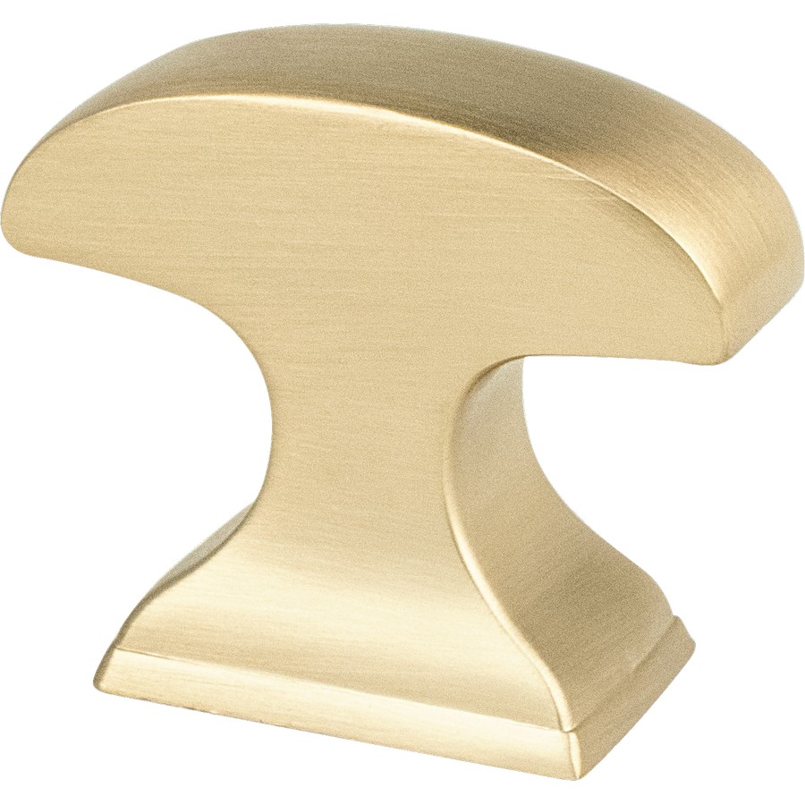 Mod Curved Knob 1-3/8" Long Satin Champagne WE Preferred WPRO-1MD3-SCP
