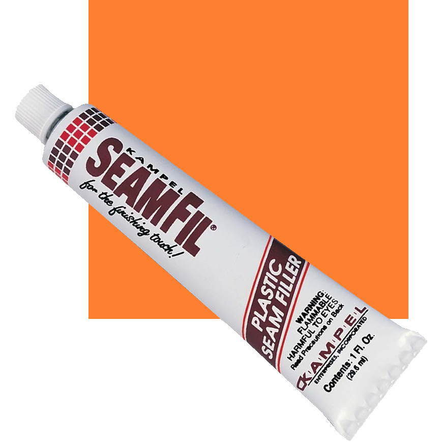 SeamFil Laminate Repairer Orange 1.0 oz Tube Kampel 940