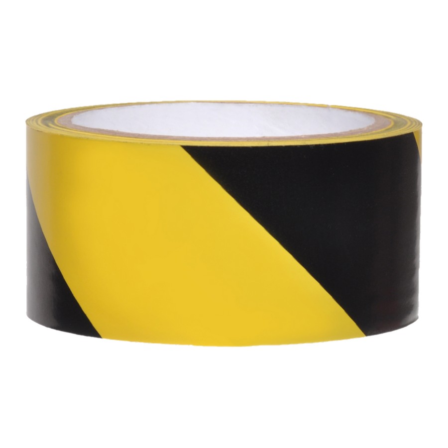 Tape Hazard Stripe Black/Yellow 3" X 36 Yd National Marker T22036