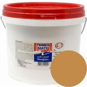2.5 Gallon Tasmanian Oak Water-Based Wood Putty, Ready to Use, Timbermate Products TAO20