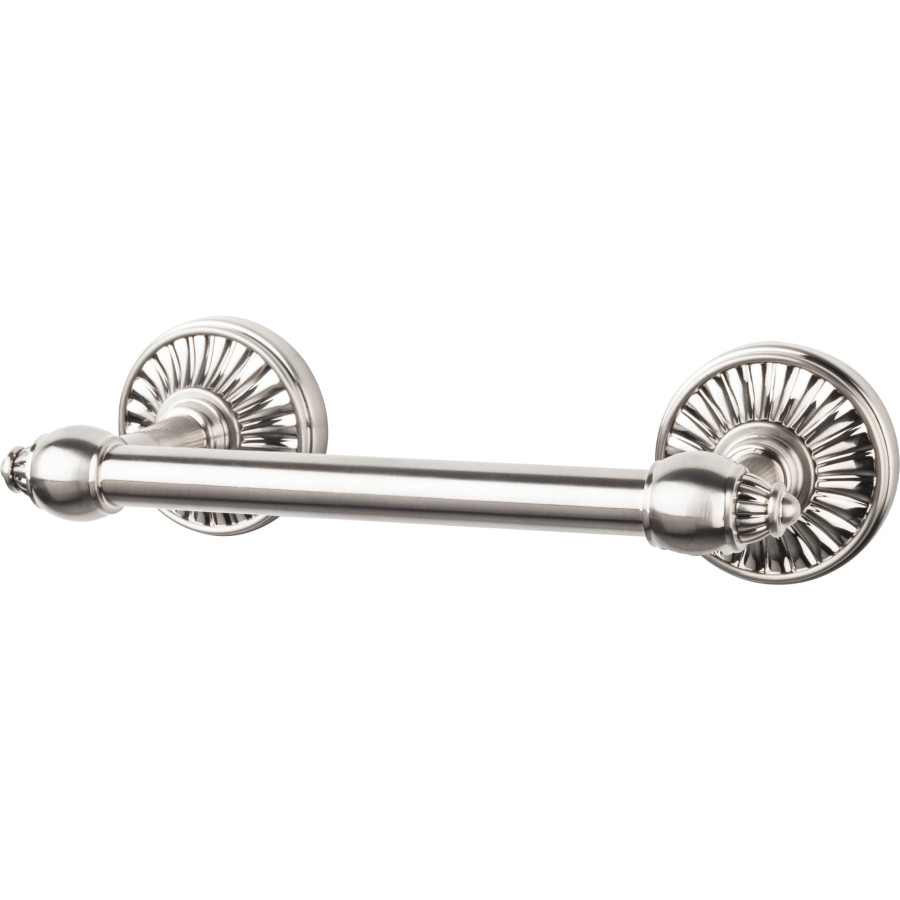 Tuscany Bath Tissue Holder Non-Compression 8-7/8" Long Brushed Satin Nickel Top Knobs TUSC3BSN