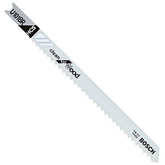 Bosch U101BR 5 pc. 4 in. 10 TPI Reverse Pitch Clean for Wood U-shank Jig Saw Blades
