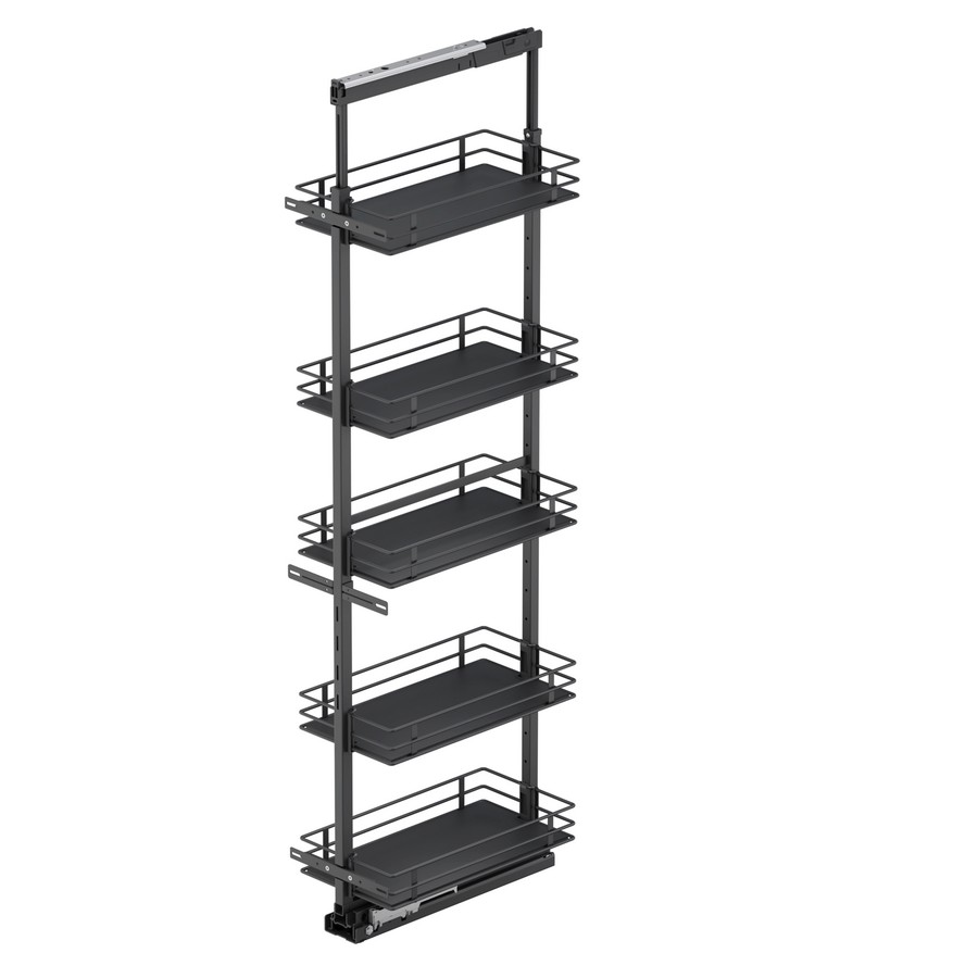 TAL Pantry Scalea 12" 3 Basket Pull-Out 37-1/2" - 47-1/4" Carbon Steel Gray Vauth-Sagel