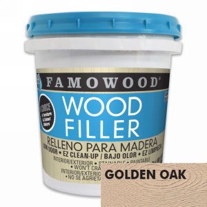Golden Oak Water Based Wood Filler 24 oz FamoWood 40022152