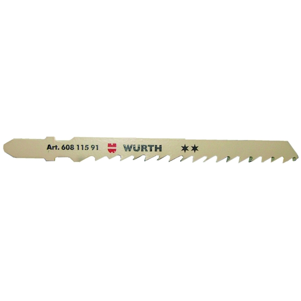 WE Preferred T144D Jigsaw Blades, 100mm L, 75mm Toothed, 1.25mm Thick, Box/25