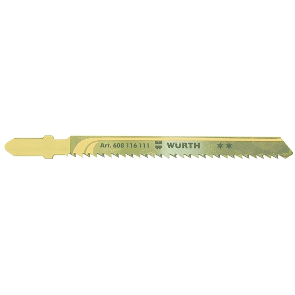 WE Preferred T101BR Jigsaw Blades, 100mm L, 75mm Toothed, 1.35mm Thick, Box/100
