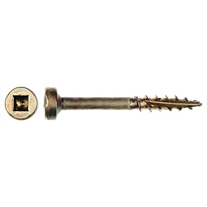 WE Preferred 7112LSPX2LB-WB (17300) FaceFrame / Pockethole Screw Bulk-6000, Modified Pan Head Square, Elong Type 17 Pt, Coarse, 1-1/2 x 7, Lubricated