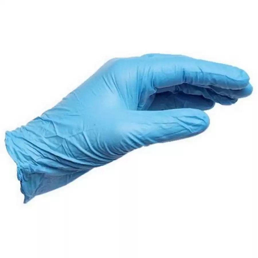 Blue Nitrile Disposable Gloves Size M Box of 100 WE Preferred GLOVEONNB32M