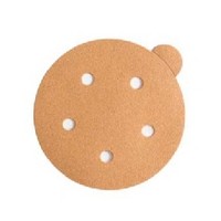 WE Preferred 8507372210961 100 Abrasive Discs, Aluminum Oxide on C-Weight Paper, 5in, 5 Hole, PSA, 100 Grit