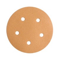 WE Preferred 8507372010961 50 Abrasive Discs, Aluminum Oxide on C-Weight Paper, 5in, 5-Hole, Hook &amp; Loop, 100 Grit
