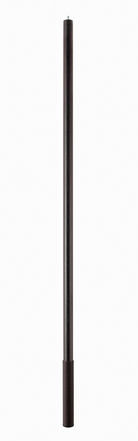 Beech Wood Hanger Rod with Leather Sleeve 33-1/16" Long Wenge/Moka Brown Leather Salice YE80DBAA03A1B