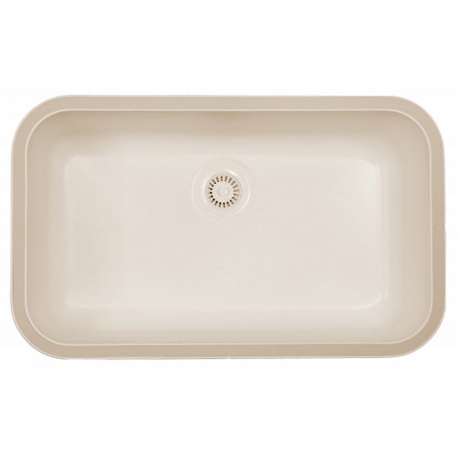 Acrylic Undermount Kitchen Sink Single Bowl 30-1/2" x 18-1/2" Bisque Karran A-340 BISQUE