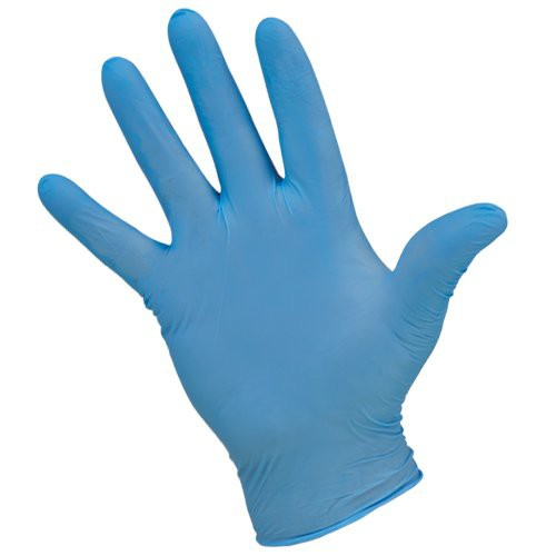 WE Preferred Disposable Nitrile Gloves, Powder Free, Blue, Large, Box/100