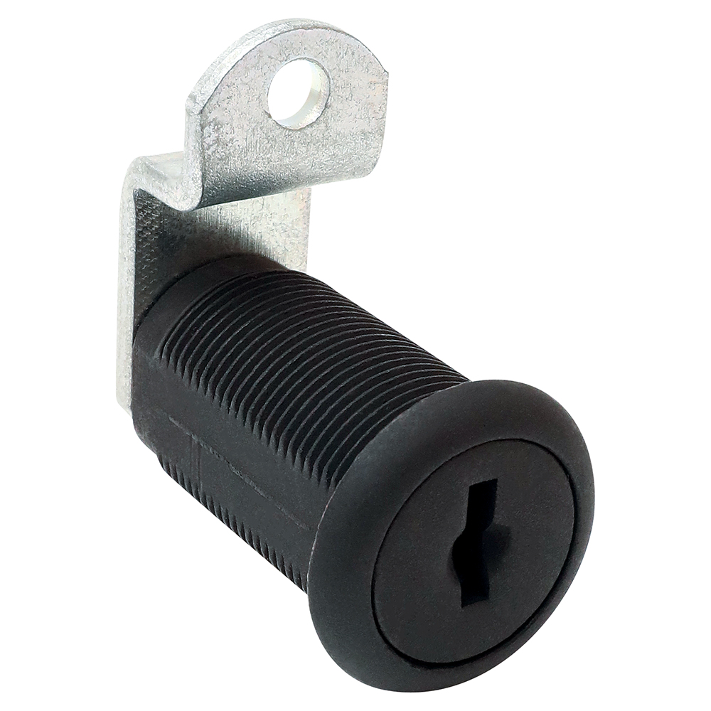 Disc Tumbler Cam Lock 1-3/16" Cylinder Master Key-Keyed Different Black CompX C8053-MKKD-Y21