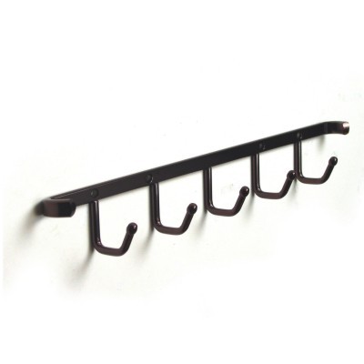 Five Hook Hook Rack 11" Long with Screws Oil Rubbed Bronze Epco CH600-ORB