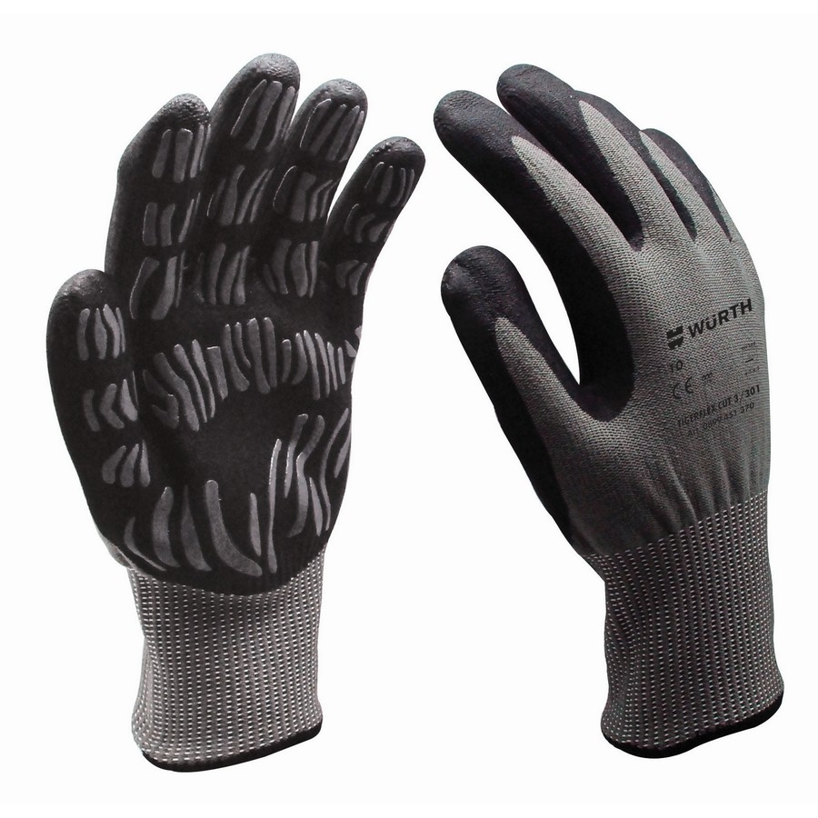Tigerflex Cut 3 Cut-Resistant Nitrile Foam Coated Gloves Size L WE Preferred 899451369