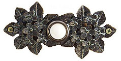 Emenee DB1002ACO, Doorbell, Flower Cluster, Antique Matte Copper, Solid Brass Doorbell