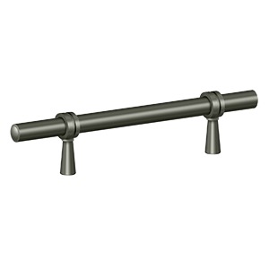 Deltana P311U15A, Adjustable Bar Pull 3" to 6-1/4" (76mm - 159mm) Centers, Antique Nickel