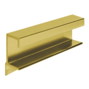 Flush Mortise Pull 3" Center to Center for 3/4" Material Satin Brass Anodized Epco DP412-B
