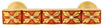 Emenee FAB1008-MG, Handle Pull, Faberge Parasol, Museum Gold