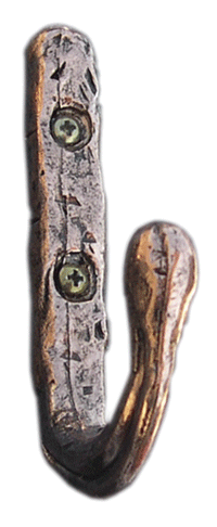 Emenee HK1044ABC, Hook, Forged Towelrobe, Antique Bright Copper