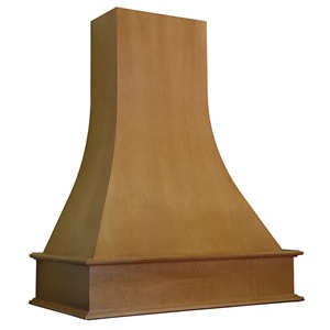 Artisan 36" Wide Cherry Wood Wall Mount Range Hood with Sirius Liner  Omega National R3036SMS3CUF1