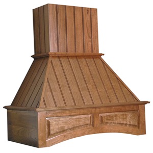 Straight Front Nantucket 42" Wide Straight Wall Hood with Sirius Liner Red Oak Omega National R2342SMS3OUF1