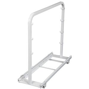 KV B1700-W, Base Roll-Out Frame, KV Series, White, 18-7/8 H x 7-5/8 W x 22 D, Baskets Sold Separately, Knape and Vogt
