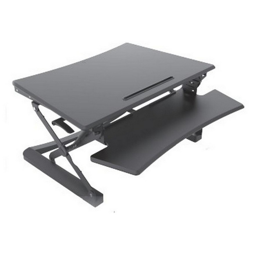 Desktop Sit-to-Stand Workstation 26-3/4" W Black WE Preferred LTM-PLUS-NR