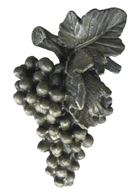 Emenee LU1232AGB, Knob, Grapes Large, Aged Brass