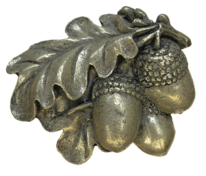 Emenee LU1234AGB, Knob, Acorn, Aged Brass
