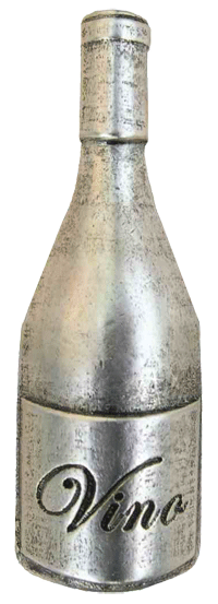 Emenee LU1257GUN, Knob, Wine Bottle, Gun Metal