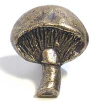 Emenee MK1012ABB, Knob, Mushroom, Antique Bright Brass