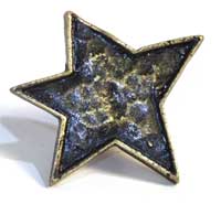 Emenee MK1013ABC, Knob, Star, Antique Bright Copper