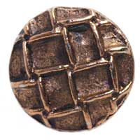 Emenee MK1027ACO, Knob, Round With Net, Antique Matte Copper