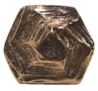 Emenee MK1030ABC, Knob, 6-Sided Hammered, Antique Bright Copper