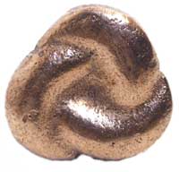 Emenee MK1032ACO, Knob, 3-Sided Knot, Antique Matte Copper