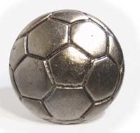 Emenee MK1042ABR, Soccer Ball Knob, Antique Matte Brass