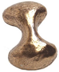 Emenee MK1052ABC, Knob, Dog Bone Shape, Antique Bright Copper