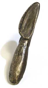 Emenee MK1057ABR, Knob, Knife, Antique Matte Brass