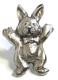 Emenee MK1072ABB, Knob, Bunny Rabbit, Antique Bright Brass