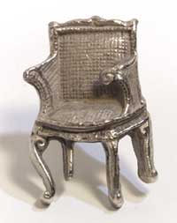Emenee MK1212ABR, Knob, Chair, Antique Matte Brass