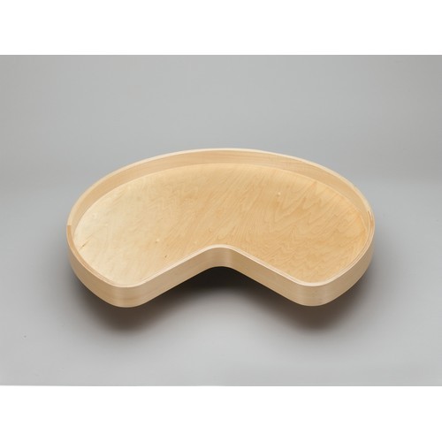 32" Wood Kidney Lazy Susan Shelf Only Natural Maple Independently Rotating Rev-A-Shelf LD-4BW-401-32-1